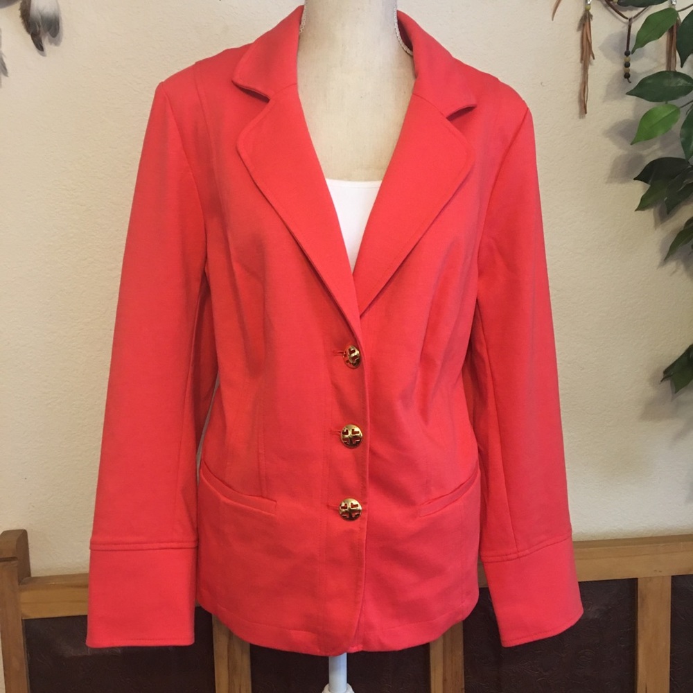 Linea by Louis Dell’Olio coral pink jacket